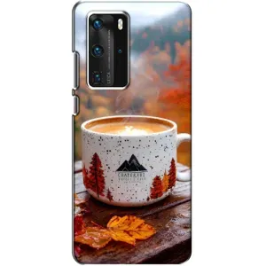 Чохол з принтом «Кава на природі» для Huawei P40 Pro