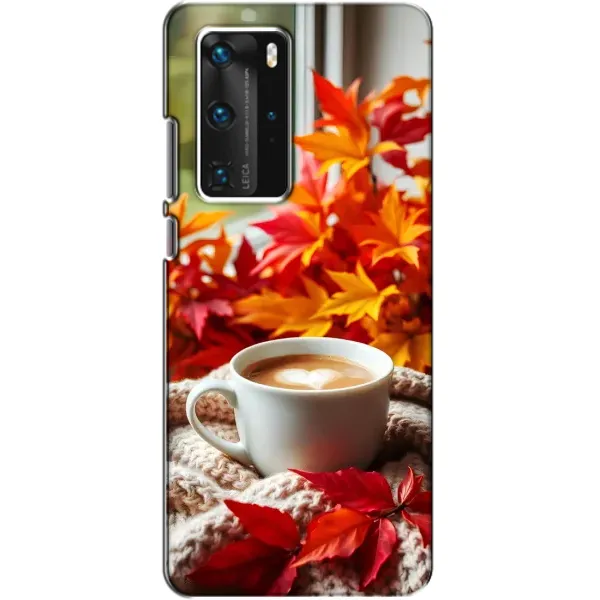 Чохол з принтом «Кава та листя» для Huawei P40 Pro Чохол з принтом «Кава та листя» для Huawei P40 Pro