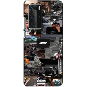 Чехол Формула1 на Huawei P40 Pro (Гоночный коллаж Ф1)