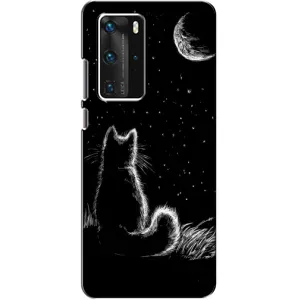 Чохол з принтом для Huawei P40 Pro (AlphaPrint) Модні коти