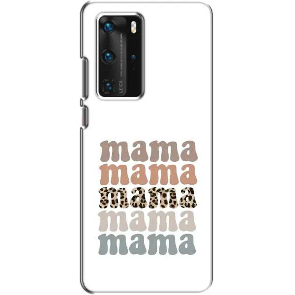 Чохол з принтом «Текстовий колаж мама» для Huawei P40 Pro Чохол з принтом «Текстовий колаж мама» для Huawei P40 Pro