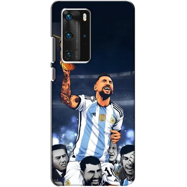 Чохол з принтом «Мессі з кубком» для Huawei P40 Pro