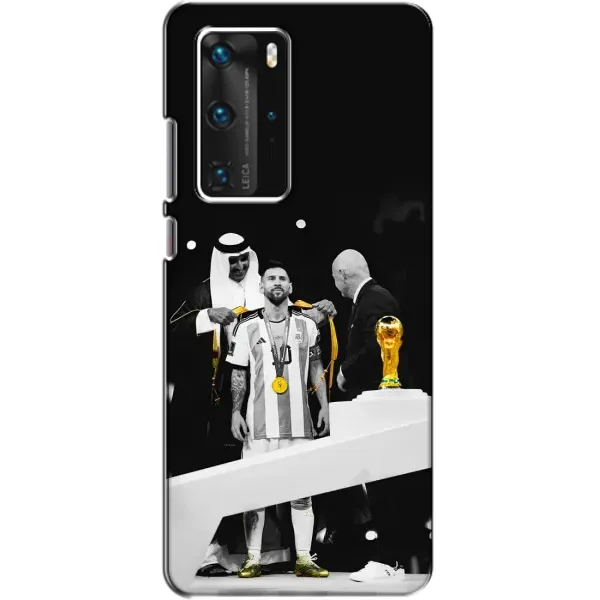 Чохол з принтом «Мессі коронований» для Huawei P40 Pro