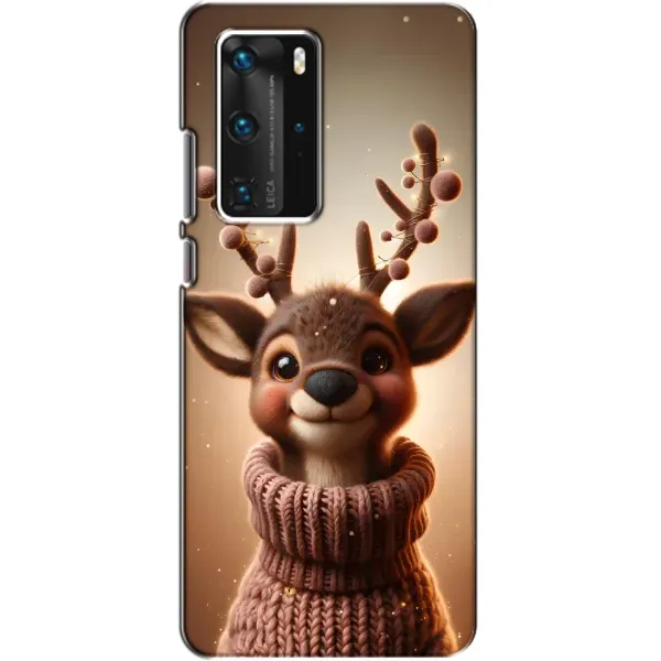 Чохол з принтом «Олень в светрі» для Huawei P40 Pro