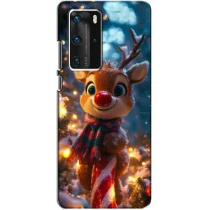 Чохол з принтом «Олень з шарфом» для Huawei P40 Pro