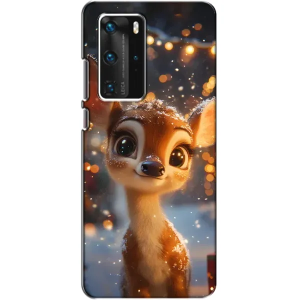 Чохол з принтом «Оленятко серед гірлянд» для Huawei P40 Pro