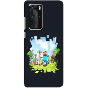 Чохол з принтом «персонажі Minecraft» для Huawei P40 Pro