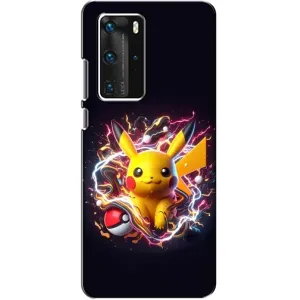 Чохол з принтом «Пікачу з м'ячем» для Huawei P40 Pro