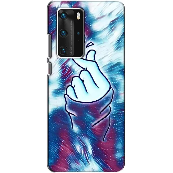 Чохол з принтом «Радужне серце» для Huawei P40 Pro