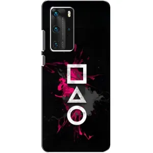 Чехол Гра в кальмара для Huawei P40 Pro (Символы Игра кальмара)