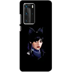 Чехлы Венсдей на Huawei P40 Pro Уэнсдей (AlphaPrint) (серьезная Уэнздей)