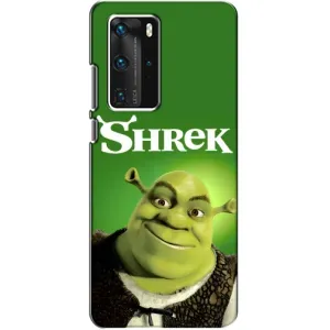 Чехол с мультфильмом Шрек на Huawei P40 Pro (Улыбающийся Шрек)