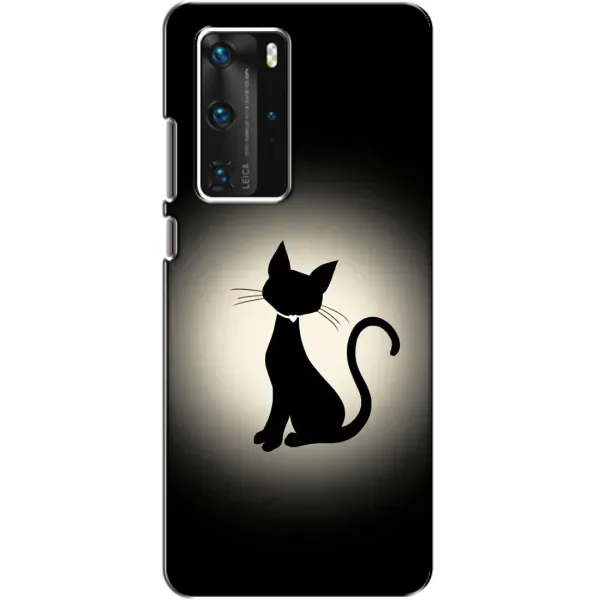 Чохол з принтом «Силует котика» для Huawei P40 Pro Чохол з принтом «Силует котика» для Huawei P40 Pro