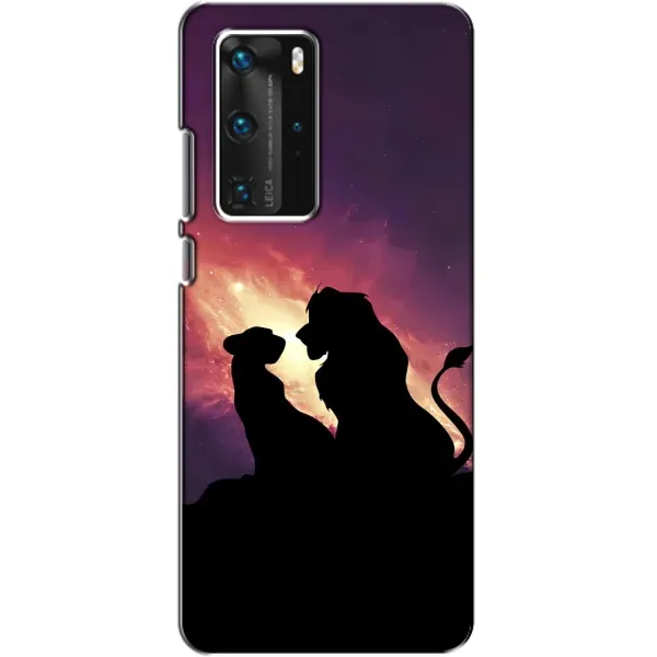 Чехол с принтом «Силуэт Симба и Налу» для Huawei P40 Pro Чехол с принтом «Силуэт Симба и Налу» для Huawei P40 Pro