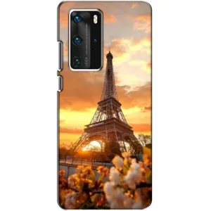 Чохол Ейфелева Вежа Huawei P40 Pro - (AlphaPrint) (Сонячня вежа)