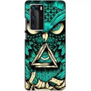 Чохол з принтом «Сова з оком» для Huawei P40 Pro