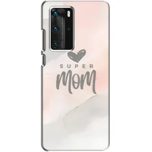 Чохол з принтом «Супер мама» для Huawei P40 Pro