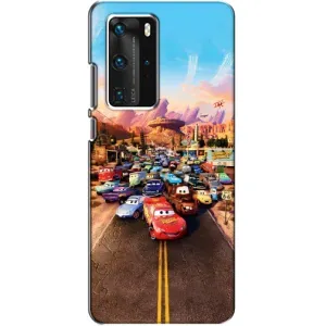 Силиконовый чехол Маквин для Huawei P40 Pro (Тачки на трассе)