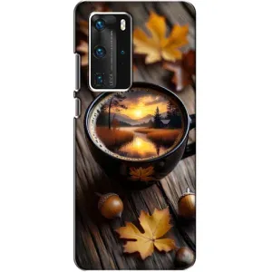 Чохол з принтом «Темна кава» для Huawei P40 Pro