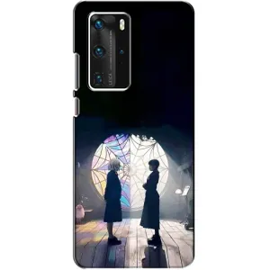 Чехлы Венсдей на Huawei P40 Pro Уэнсдей (AlphaPrint) (Уэнздей и Инид)