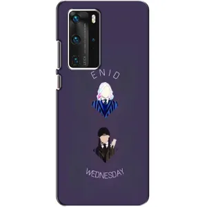 Чехлы Венсдей на Huawei P40 Pro Уэнсдей (AlphaPrint) (Уэнздей и подруга)