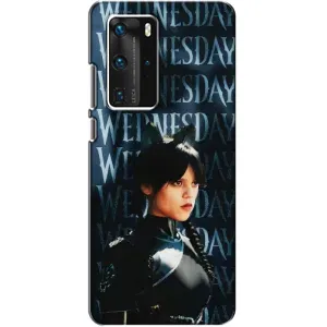 Чехлы Венсдей на Huawei P40 Pro Уэнсдей (AlphaPrint) (Уэнздей кошка)