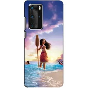 Чехол с мультфильмом Моана Huawei P40 Pro (Моана с веслом)