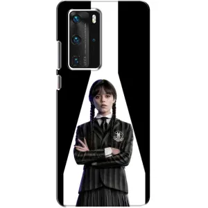 Чехлы Венсдей на Huawei P40 Pro Уэнсдей (AlphaPrint) (W-Wednesday)