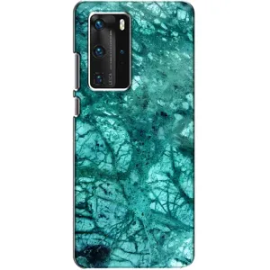 Мраморний чехол на Huawei P40 Pro (VPrint) (Зелений мрамор)