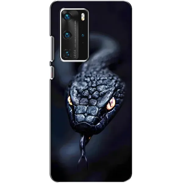 Чохол з принтом «Чорна змія» для Huawei P40 Pro