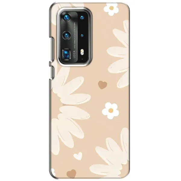 Чохол з принтом «Бежеві квіти» для Huawei P40 Чохол з принтом «Бежеві квіти» для Huawei P40