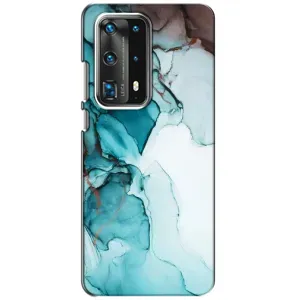 Чехол с принтом «Бирюзовый мрамор» для Huawei P40