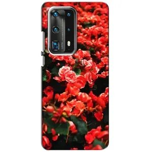 Чохли з квітами для Huawei P40 (VPrint) (Квіти червоні)