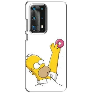 Чjхол з Сімпсонами для Huawei P40 (VPrint) (Гомер з пончиком)