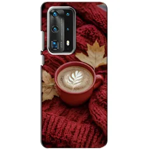 Чохол з принтом «Кава на ковдрі» для Huawei P40