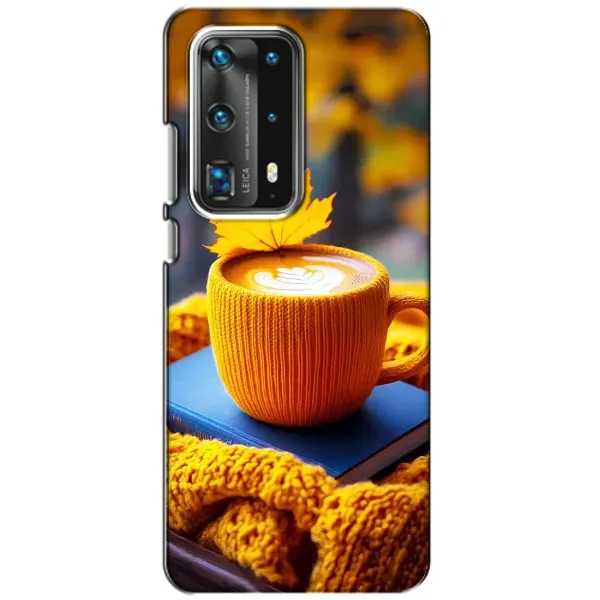 Чохол з принтом «Кава на жовтому пледі» для Huawei P40 Чохол з принтом «Кава на жовтому пледі» для Huawei P40