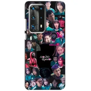 Чохол Гра в кальмара для Huawei P40 (Колаж Гра кальмара)