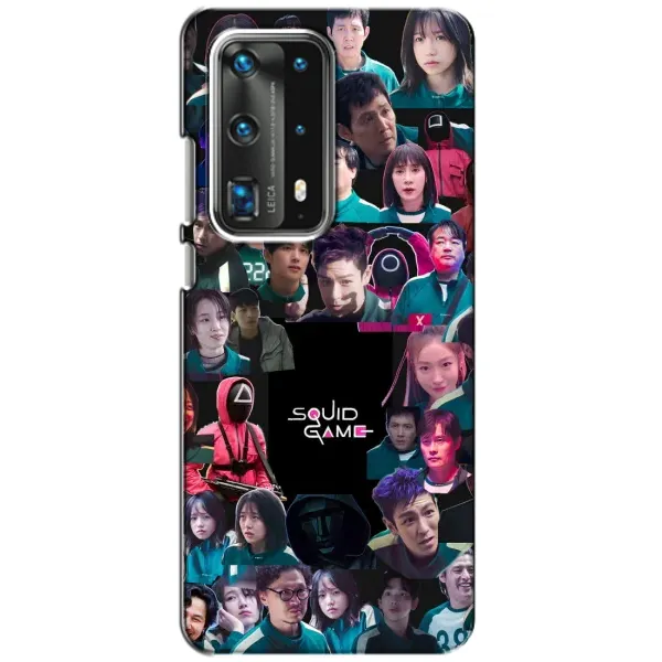 Чохол з принтом «Колаж Гра кальмара» для Huawei P40