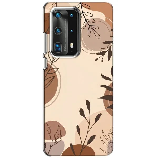 Чохол з принтом «Коричневі квіти» для Huawei P40 Чохол з принтом «Коричневі квіти» для Huawei P40