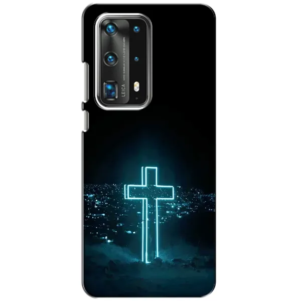 Чехол с принтом «Крест и город» для Huawei P40 Чехол с принтом «Крест и город» для Huawei P40