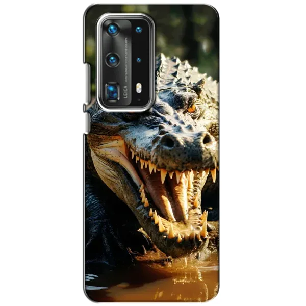 Чохол з принтом «Небезпечний крокодил» для Huawei P40 Чохол з принтом «Небезпечний крокодил» для Huawei P40
