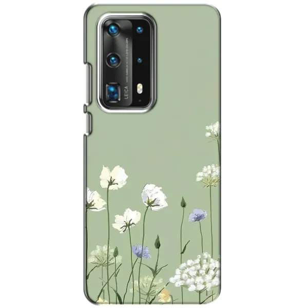 Чохол з принтом «Квіти на зеленому» для Huawei P40 Чохол з принтом «Квіти на зеленому» для Huawei P40