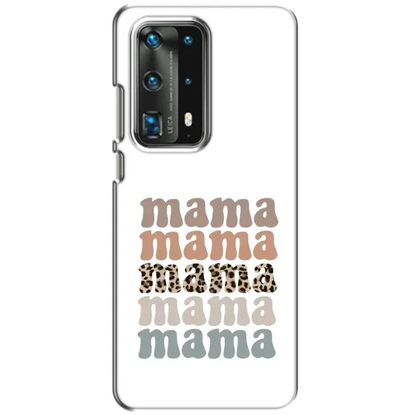 Чехол с принтом «Текстовый коллаж мама» для Huawei P40