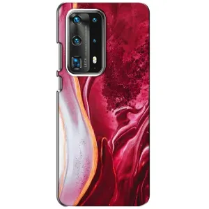 Чехол с принтом «Мрамор красный» для Huawei P40
