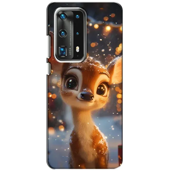 Чохол з принтом «Оленятко серед гірлянд» для Huawei P40 Чохол з принтом «Оленятко серед гірлянд» для Huawei P40