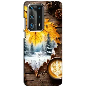 Чохол з принтом «Осінньо-зимова кава» для Huawei P40