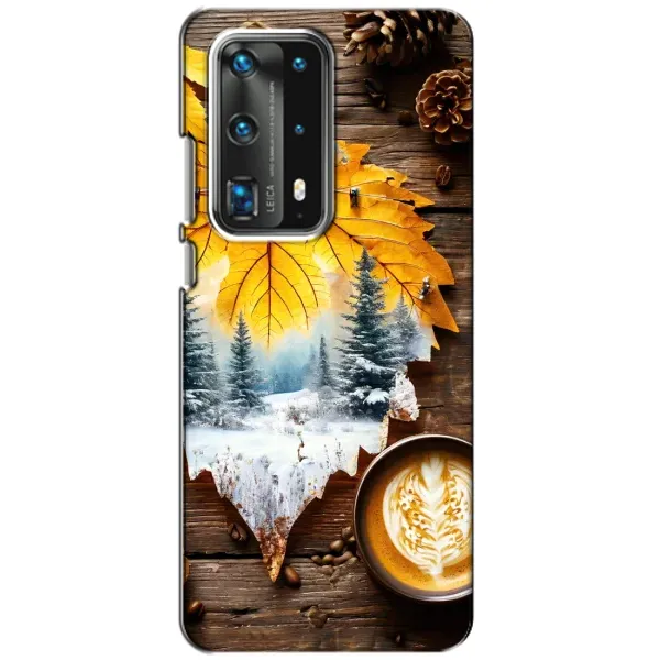 Чохол з принтом «Осінньо-зимова кава» для Huawei P40 Чохол з принтом «Осінньо-зимова кава» для Huawei P40