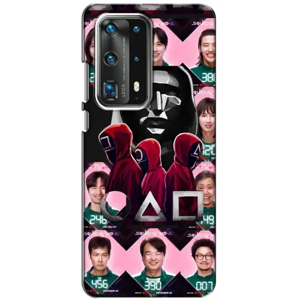 Чохол з принтом «Учасники Гра кальмара» для Huawei P40