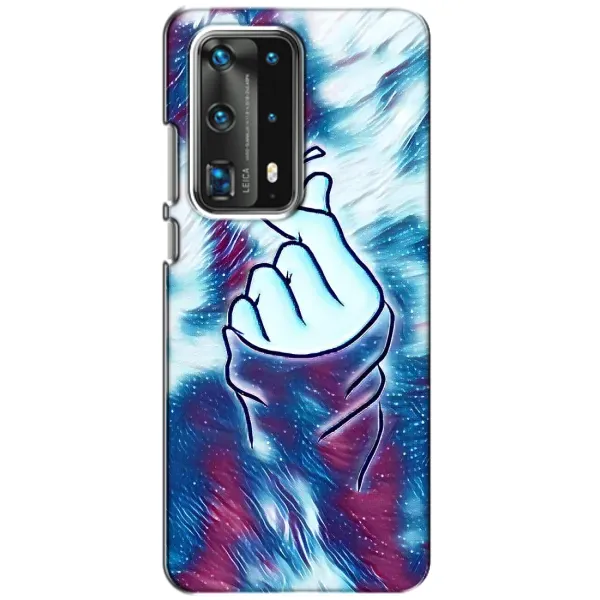 Чехол с принтом «Радужное сердце» для Huawei P40
