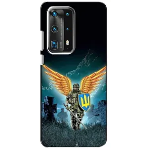 Чехлы с картинкой ЗСУ для Huawei P40 (AlphaPrint) (Солдат ЗСУ)